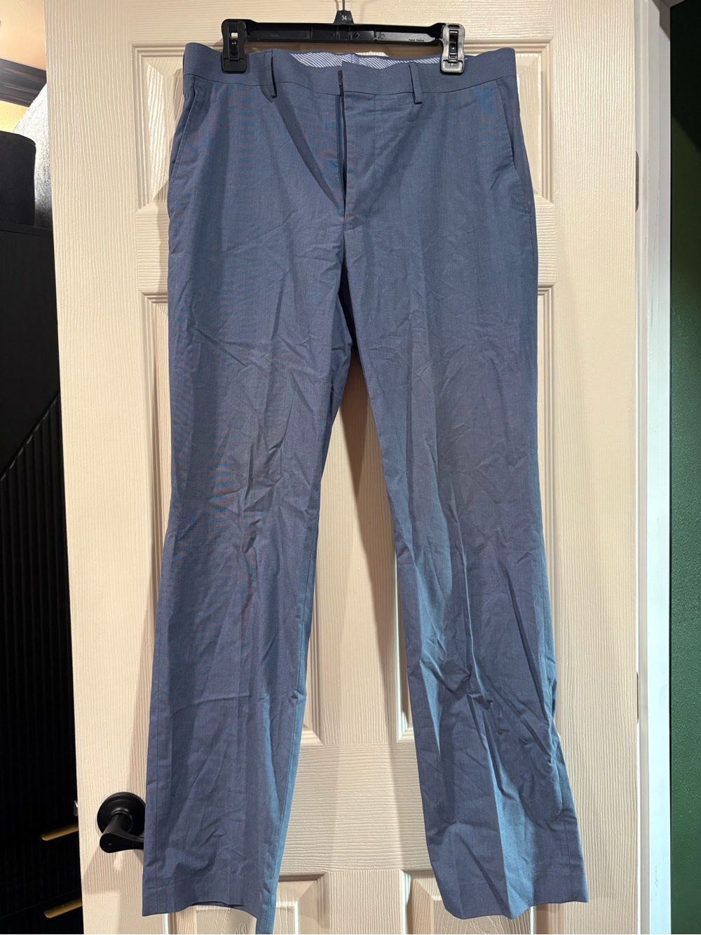 crown & ivy Men's Dress Pants in Steel Blue